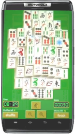 Playing Mahjong Solitaire on android phone Playing Mahjong Solitaire on phone